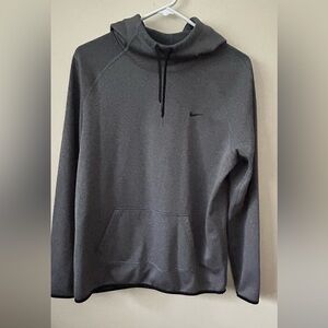 Nike Therma Fit Training Hoodie Womens Large Long Sleeve Gray Pullover‎ Comfort